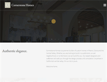 Tablet Screenshot of cornerstonehomesfresno.com